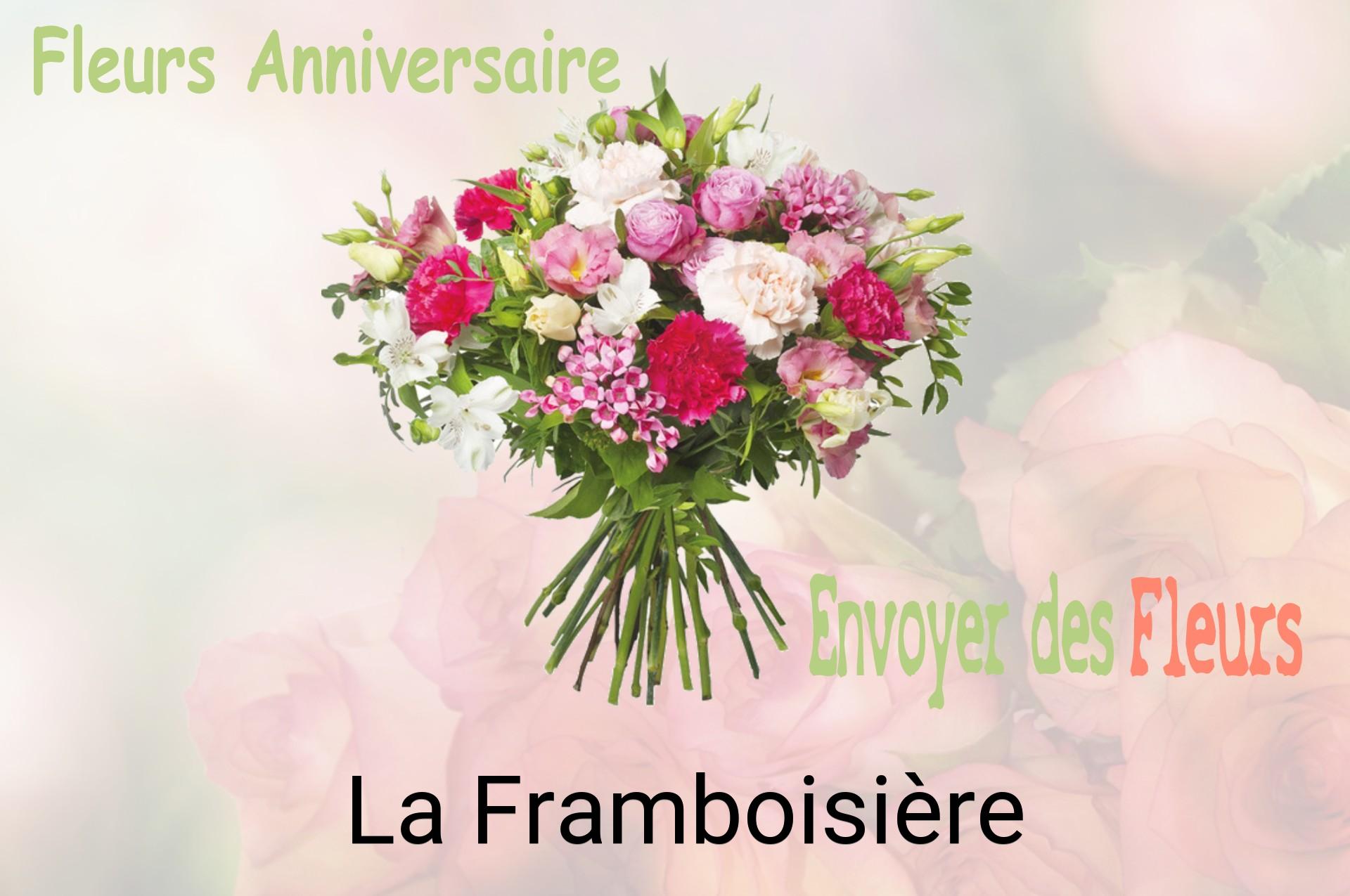 Bouquet de fleurs d’anniversaire livré à La Framboisière